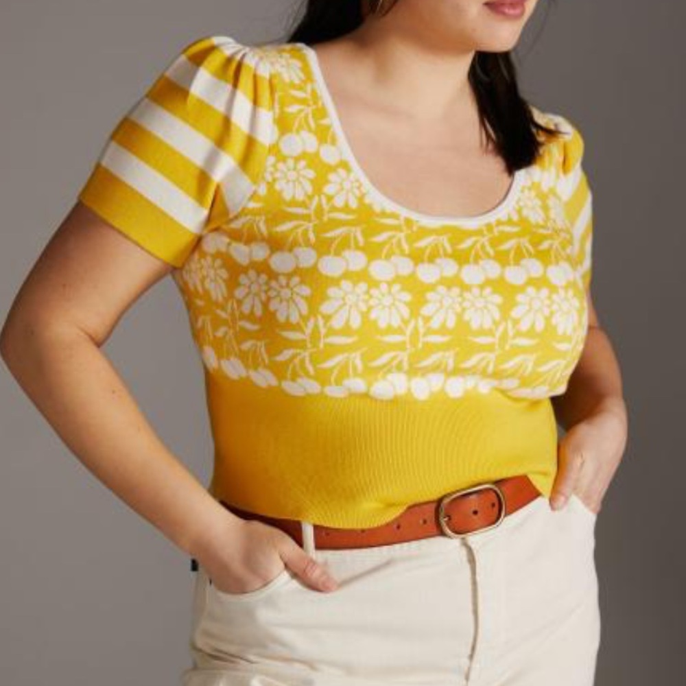 Anthropologie Maeve Trixie Sweater Tee Size XS